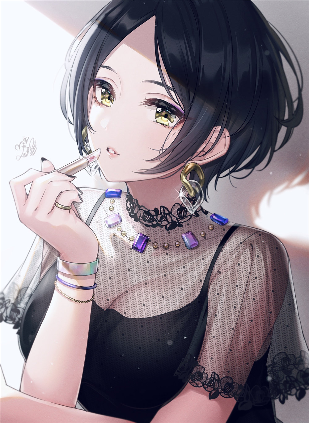 [P站日榜推荐] 粉色护士  涂口红的蕾丝少女 兽耳少女 P站美图-第1张