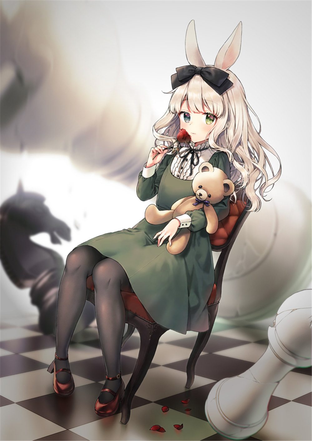 [P站日榜推荐] 粉色护士  涂口红的蕾丝少女 兽耳少女 P站美图-第4张