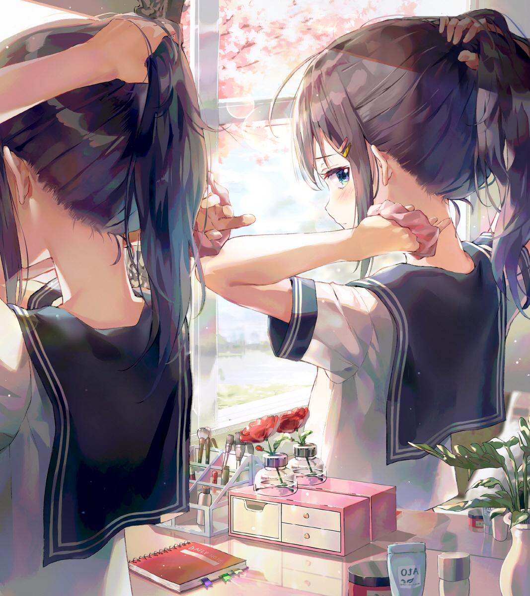 [JK美图特辑] JK妹子专辑，美图下起来！ 插画-第9张