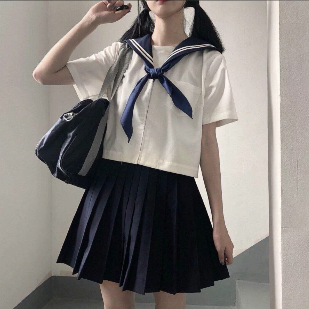 JK小裙子少女头像 叮~美女看过来哦✨ 头像-第3张