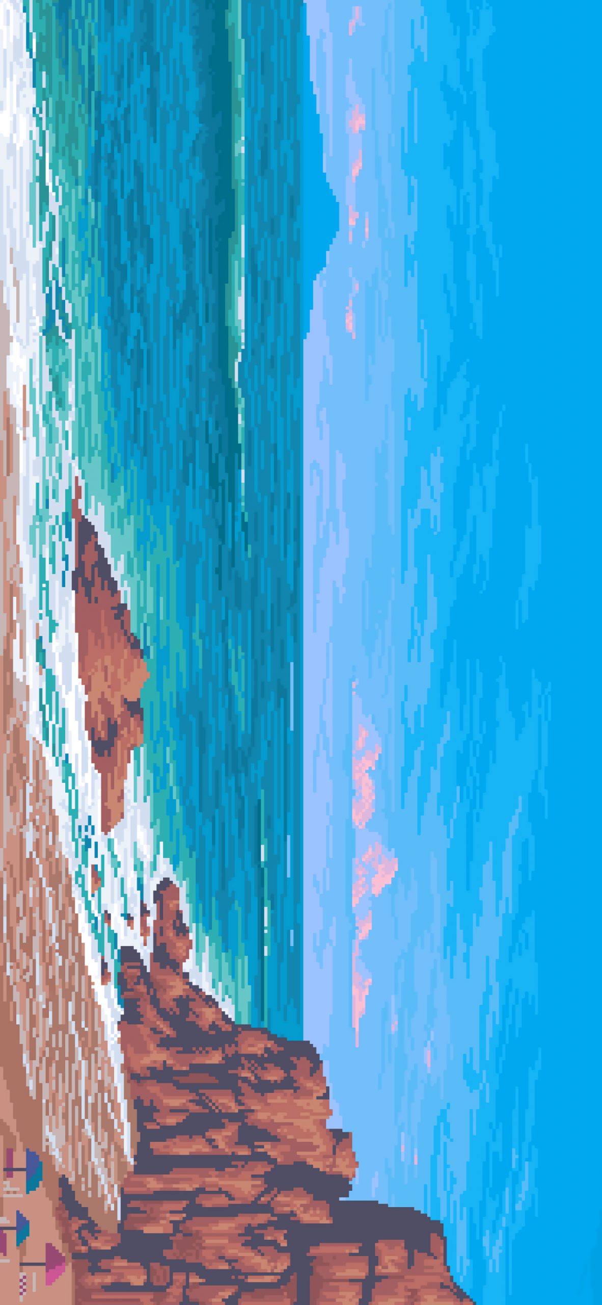 [风景壁纸] 像素风 风景壁纸 全面屏手机壁纸 手机壁纸-第1张