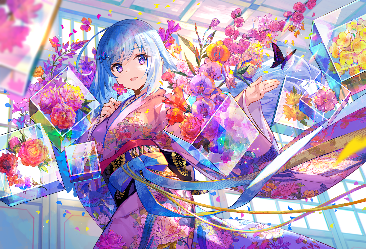 [P站推荐图集]穿着和服的美少女和兽耳妖尾少女 P站画师-第9张