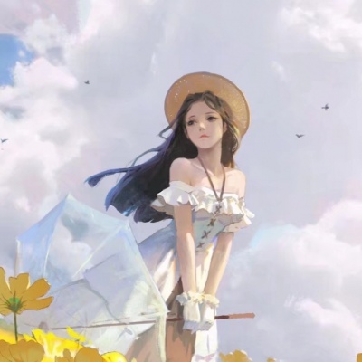 动漫女生头像,似乎习惯了等待,单纯的以为等待的就会到来……? 头像-第5张