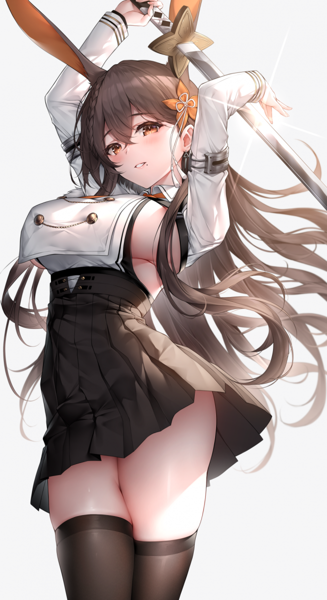 【插画】今日份插画出炉，又是双马尾初音啦，这是你家猫耳娘吗 P站画师-第3张