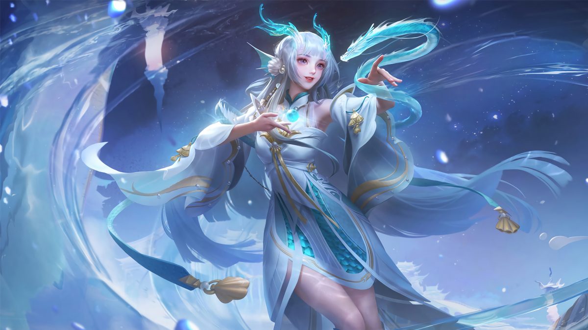 【电脑壁纸】白鹤梁神女 大乔 貂蝉遇见胡旋 西施-游龙清影 高清电脑壁纸第3期王者荣耀特辑 电脑壁纸-第16张