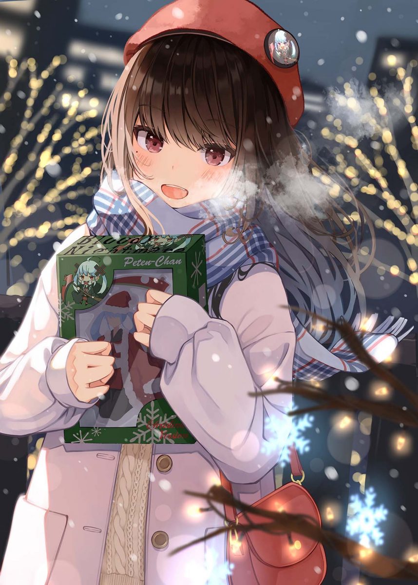 【插画】制服恶魔娘 水手服女孩 双马尾的噶嗚·古拉 黑丝JK P站美图-第2张
