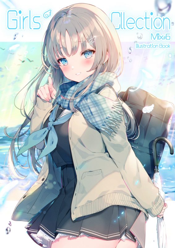 【插画】双马尾女高中生 风景插画 兽耳女生 C99 大崎香奈奈  水手服 插画-第7张