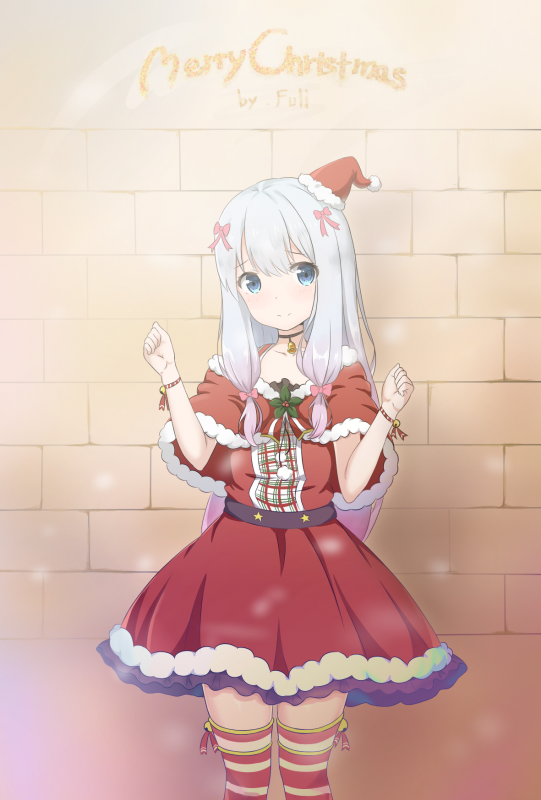 【P站插画】MIKU 雷姆 可畏 崩坏三 琪亚娜·卡斯兰娜 可莉 圣诞妹子特辑 P站美图-第1张