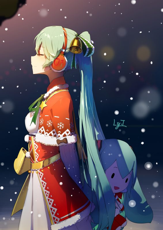 【P站插画】MIKU 雷姆 可畏 崩坏三 琪亚娜·卡斯兰娜 可莉 圣诞妹子特辑 P站美图-第8张