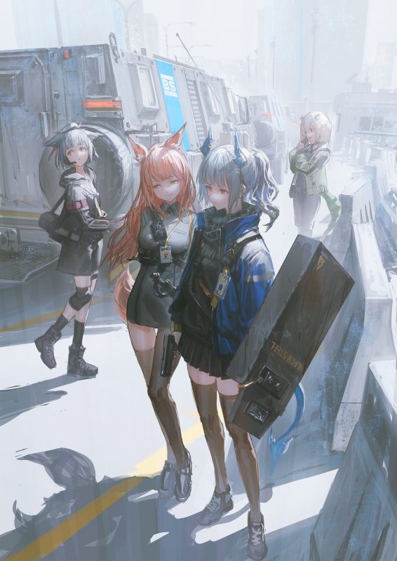 【插画】原创风景插画，水手服妹子 原神 明日方舟 复活的女巫 崩坏3 P站美图-第2张