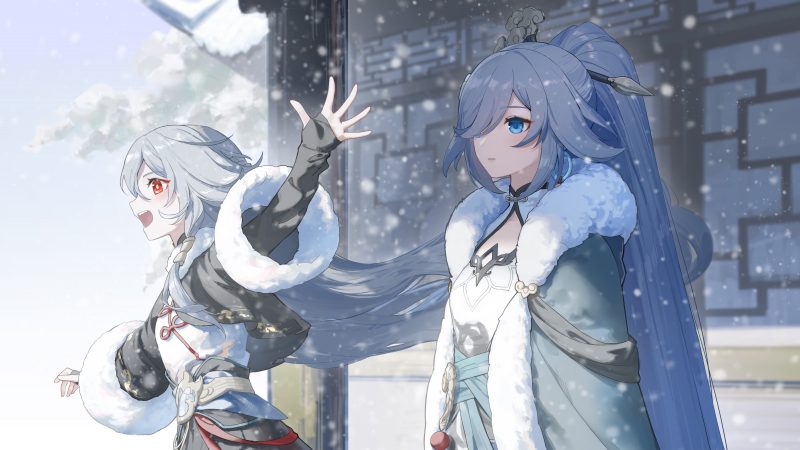 【插画】原创风景插画，水手服妹子 原神 明日方舟 复活的女巫 崩坏3 P站美图-第1张