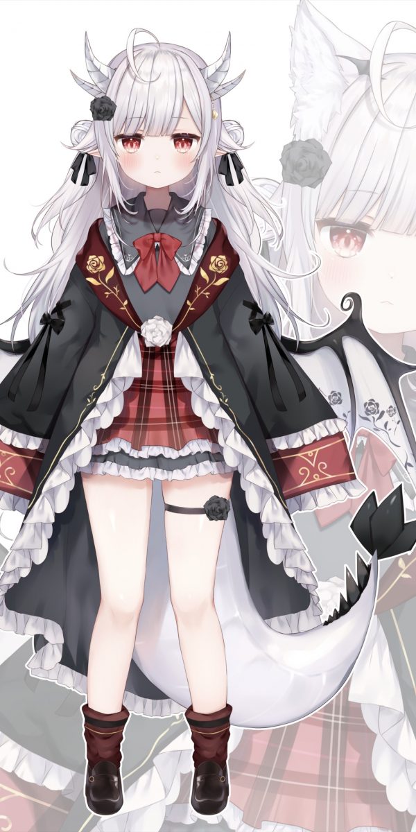 【全面屏手机壁纸】原神刻晴黑丝 兽耳女孩子 可爱的猫咪 手机壁纸第20220118期 手机壁纸-第1张