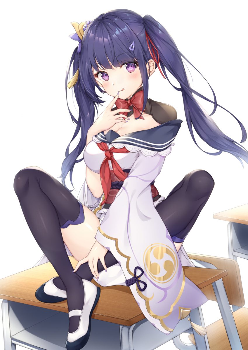 【P站插画】碧蓝航线 恶毒 制服妹子 原神刻晴 P站美图-第3张