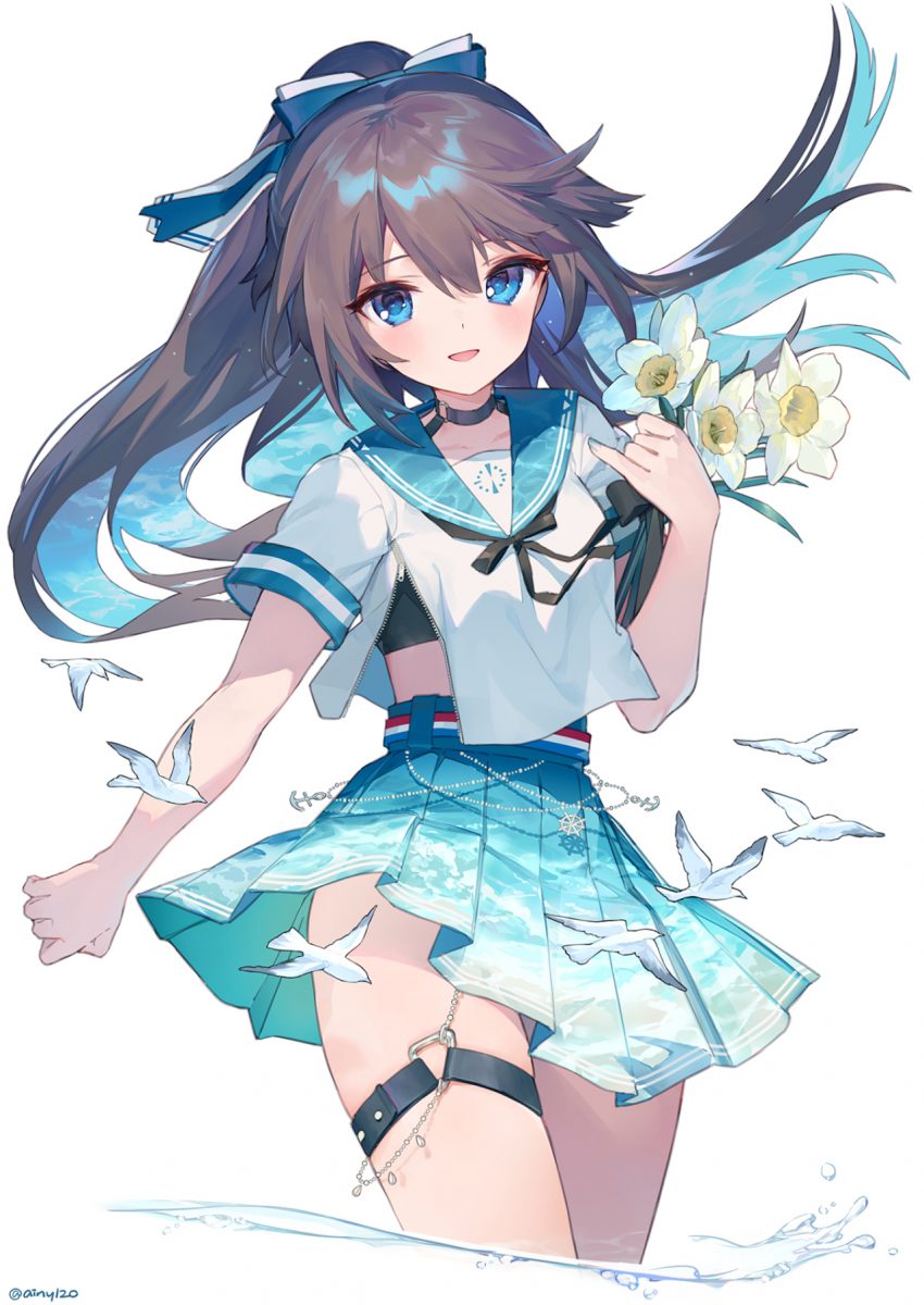【P站插画】碧蓝航线 恶毒 制服妹子 原神刻晴 P站美图-第8张