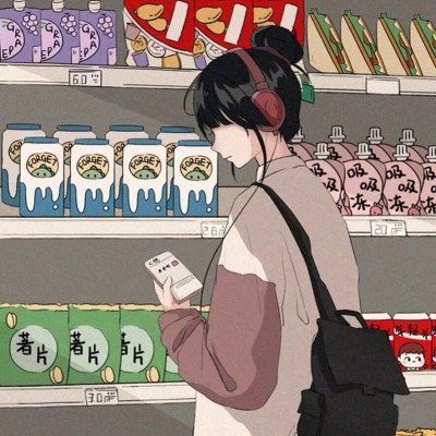 便利店情头无水印,插画系相爱在便利店 便利店情头无水印,插画系相爱在便利店