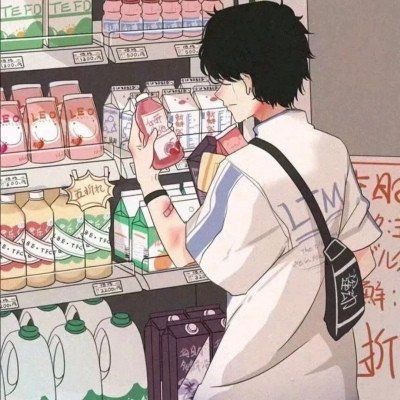 便利店情头无水印,插画系相爱在便利店 便利店情头无水印,插画系相爱在便利店