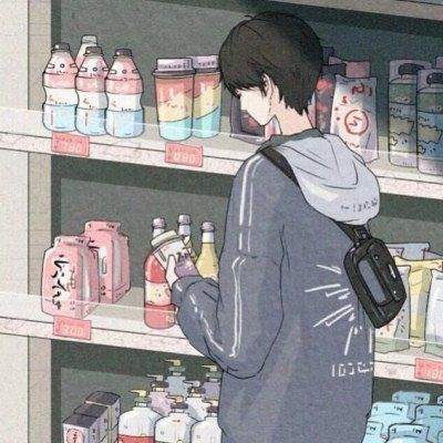 便利店情头无水印,插画系相爱在便利店 便利店情头无水印,插画系相爱在便利店