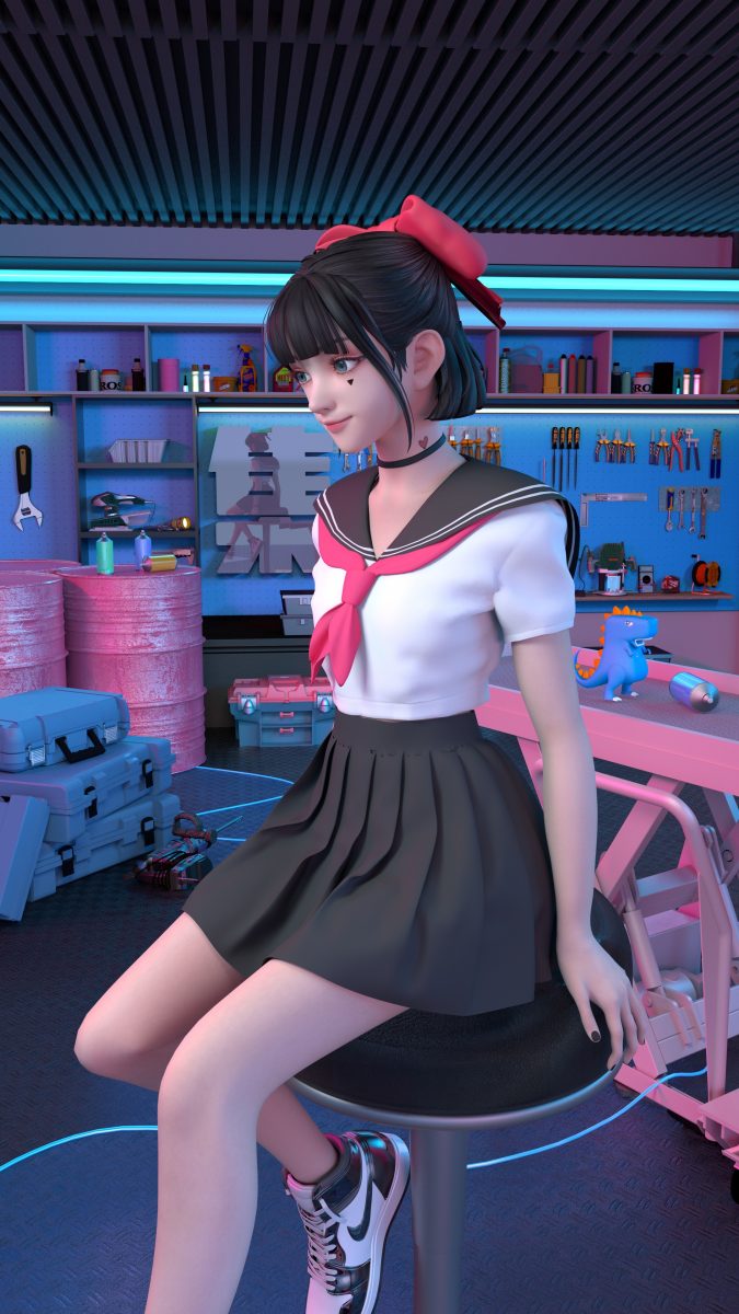 好看的集原美 水手服 着眼美腿集原美4k手机壁纸超清2160x3840 手机壁纸-第1张