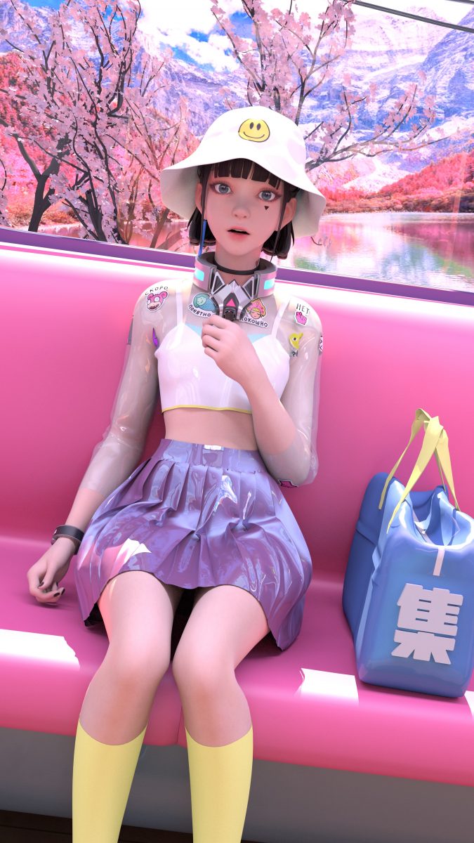 集原美 Sky train 4k手机壁纸2160x3840 手机壁纸-第1张