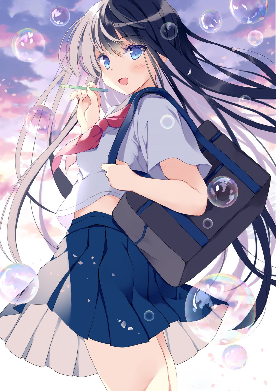 【P站画师】日本插画师星の紅茶的作品，这么细腻的妹子多来一些就好了。 P站画师-第9张