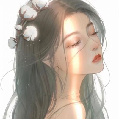 手绘头像女，好看优质喜欢你笑时候的样子