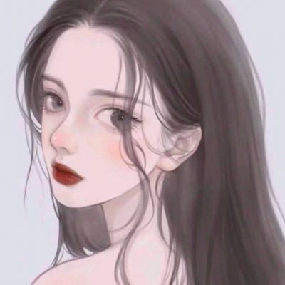 手绘头像女，好看优质喜欢你笑时候的样子