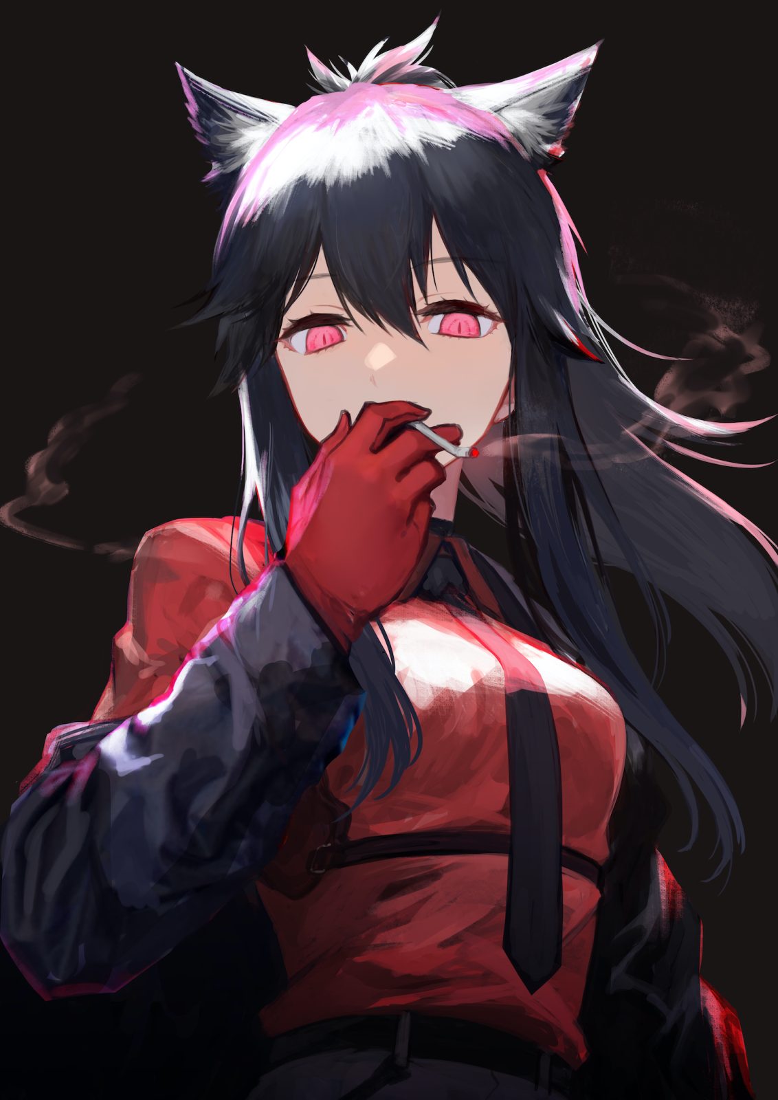 小蓝鸟插画 明日方舟  电弧骑士 德克萨斯@中村エイト 插画-第1张