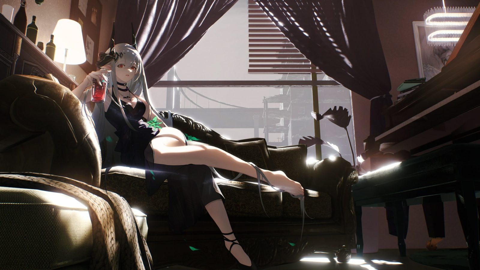 小蓝鸟插画 明日方舟 泥岩@邓璒鄧 插画-第1张