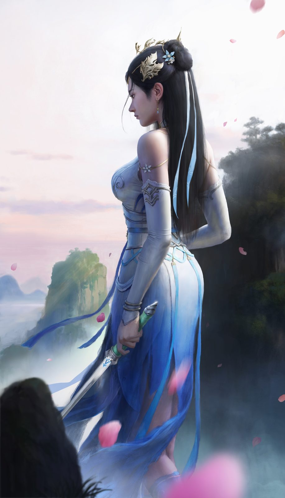 【P站插画】中国画师Evillllllllllll的插画 古风女侠风格美图 P站美图-第3张