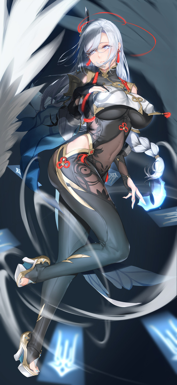 P站插画 原神 申鹤 女孩子@AU十一 P站美图-第1张