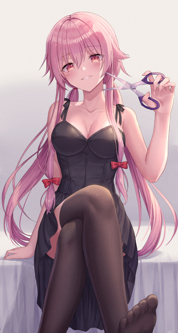 P站插画 未来日記 我妻由乃 少女@Shotz 插画-第1张