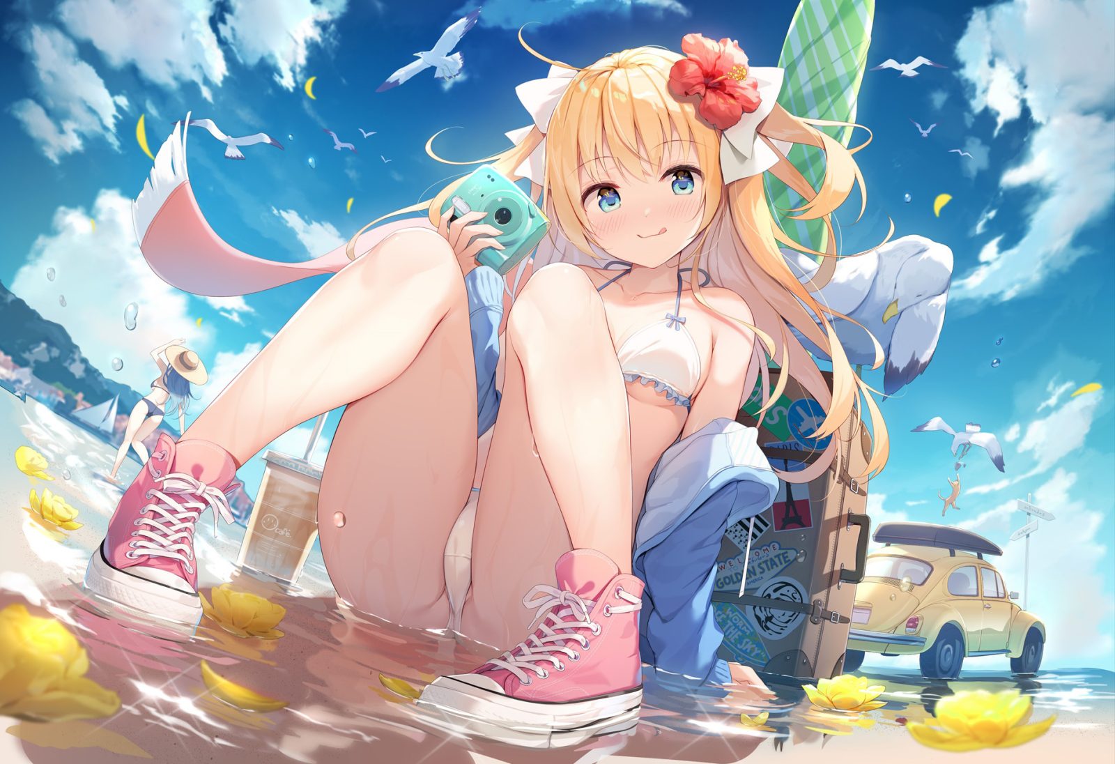 P站美图 绘守未来 水着泳装@にじはしそら? P站美图-第1张