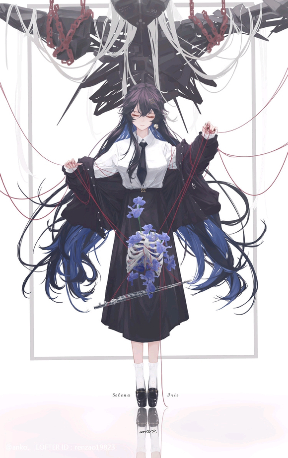 LOFTER插画 战双帕弥什  战双赛琳娜@anko。 手机壁纸-第1张