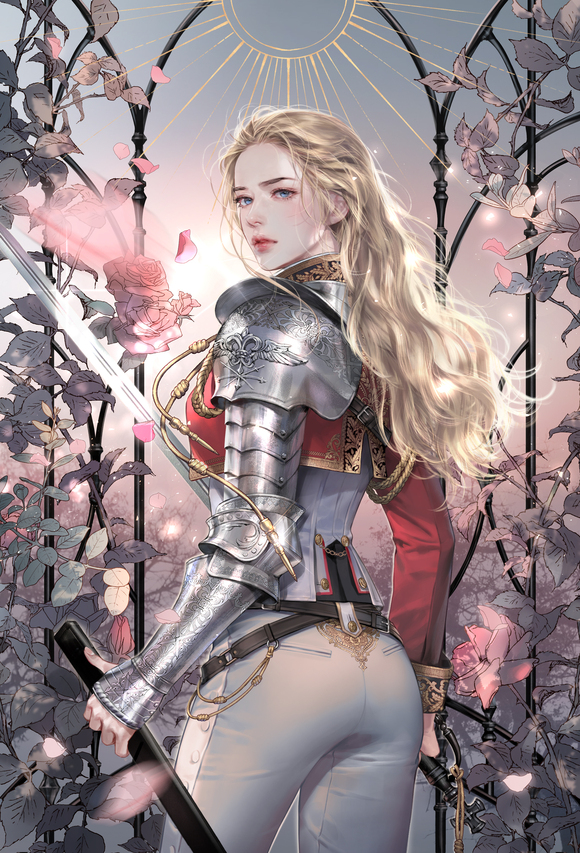P站插画 原创插画 女剑士 女骑士 手机壁纸@RiMA P站美图-第1张
