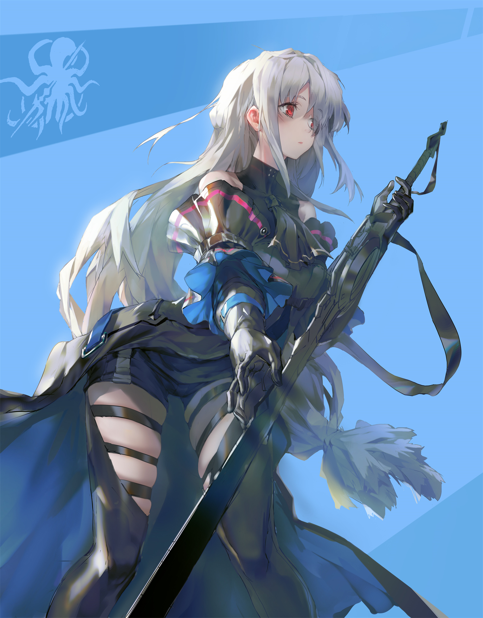 【P站美图】寒冬女神斯卡蒂 明日方舟 斯卡蒂 插画特辑 P站美图-第1张