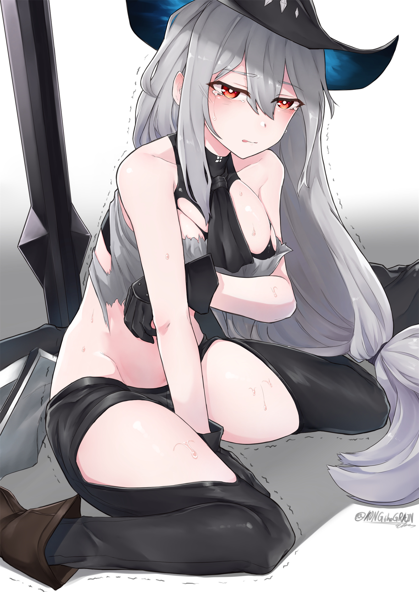 【P站美图】寒冬女神斯卡蒂 明日方舟 斯卡蒂 插画特辑 P站美图-第3张