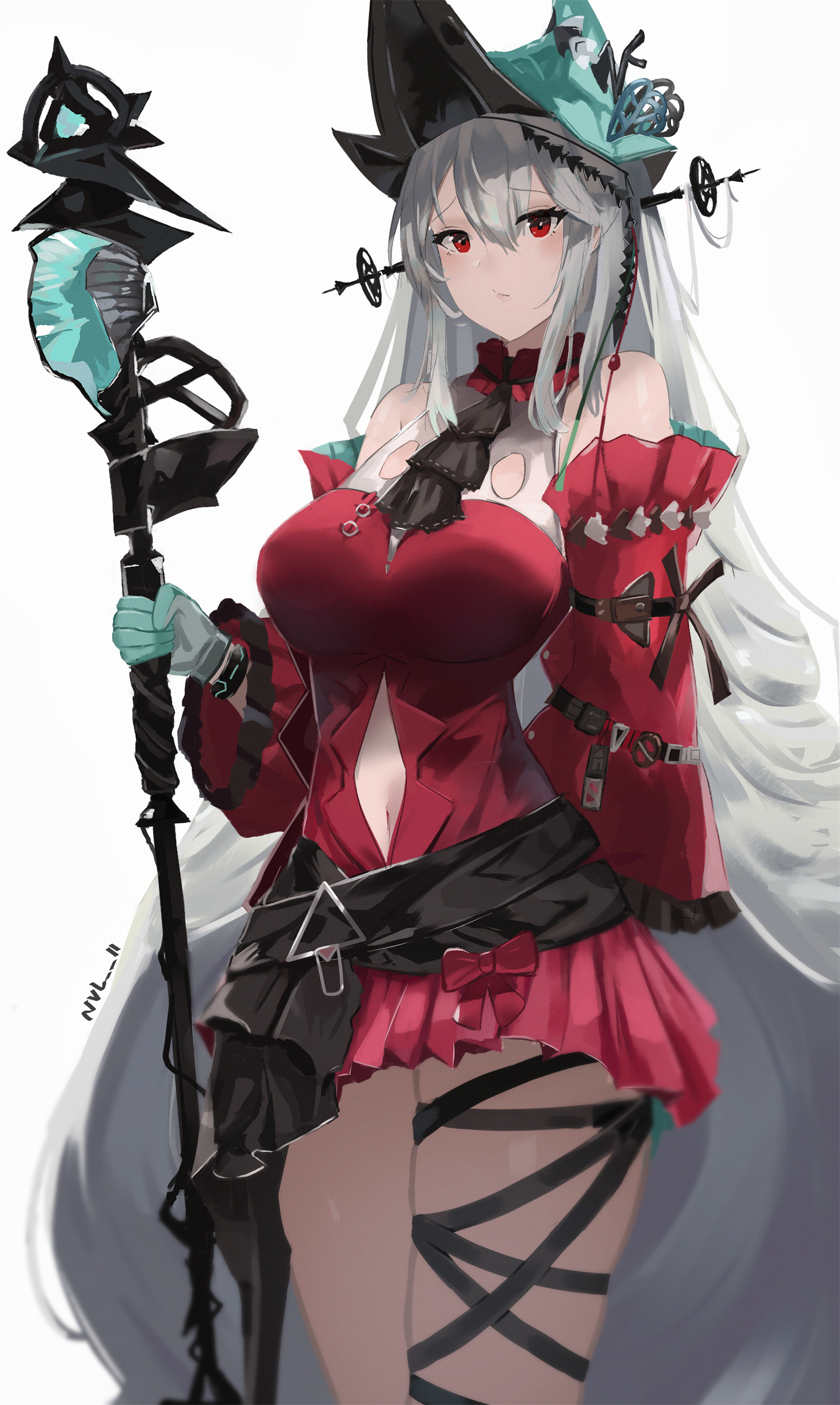 【P站美图】寒冬女神斯卡蒂 明日方舟 斯卡蒂 插画特辑 P站美图-第4张