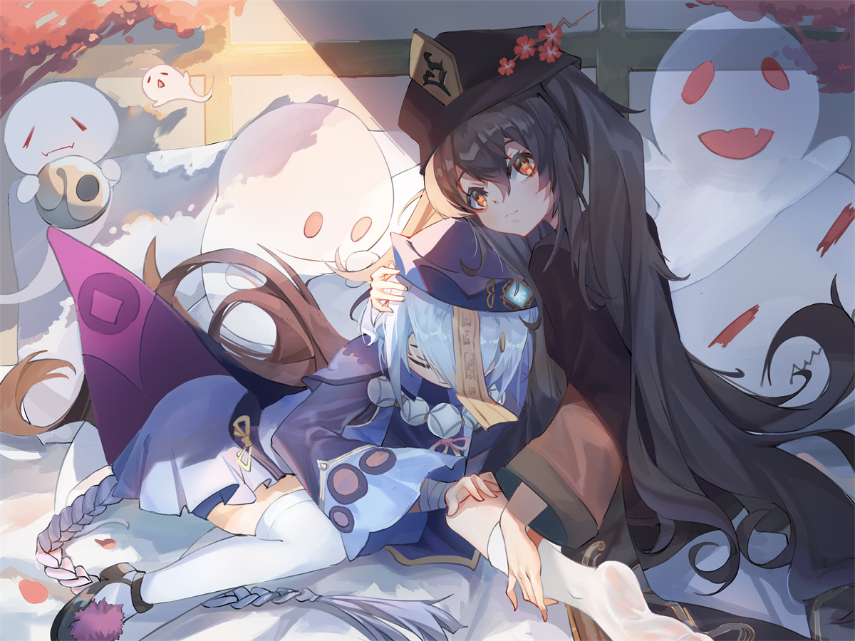 【P站插画】难以捉摸的奇妙人物 原神 胡桃插画特辑 P站美图-第5张