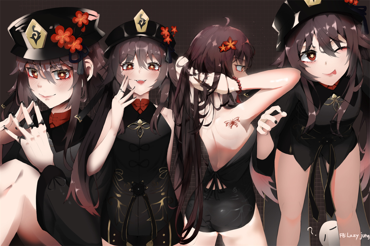 【P站插画】难以捉摸的奇妙人物 原神 胡桃插画特辑 P站美图-第11张