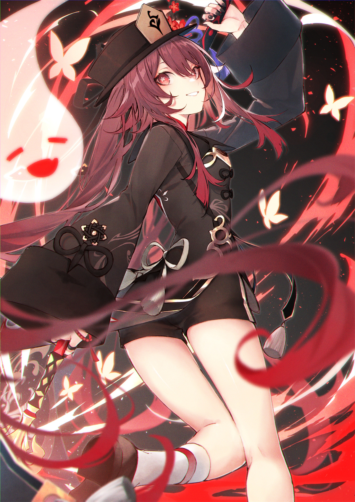 【P站插画】难以捉摸的奇妙人物 原神 胡桃插画特辑 P站美图-第16张
