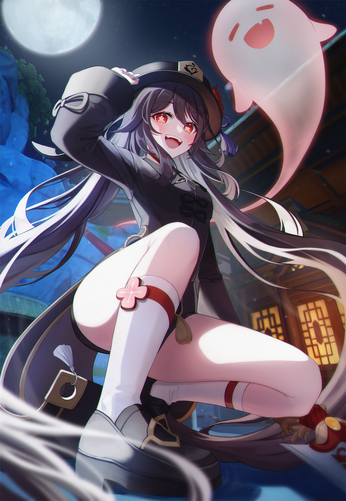 【P站插画】难以捉摸的奇妙人物 原神 胡桃插画特辑 P站美图-第17张