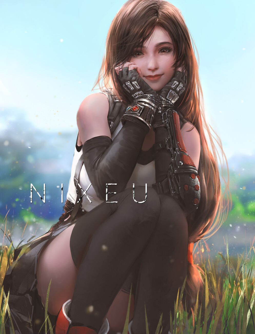 【P站插画】pixiv tifa 原创 奇幻插画  最终幻想 蒂法 手机壁纸 电脑壁纸@nixeu P站美图-第1张