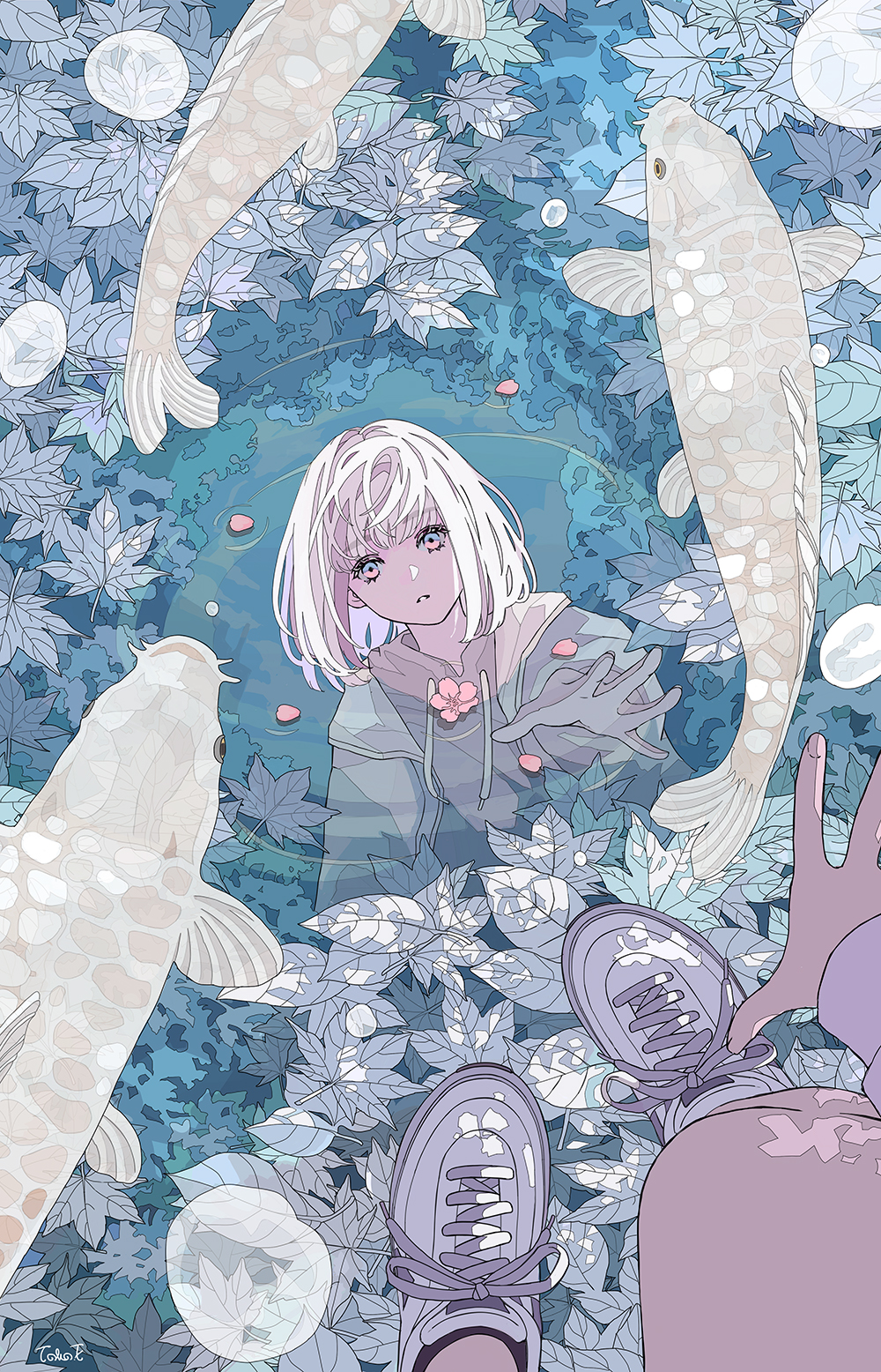 【P站插画推荐】当在浑浊里呆久了，连清澈的瞬间都会忘记，舒适的冰凉感，插画特辑 - P站美图-第8张