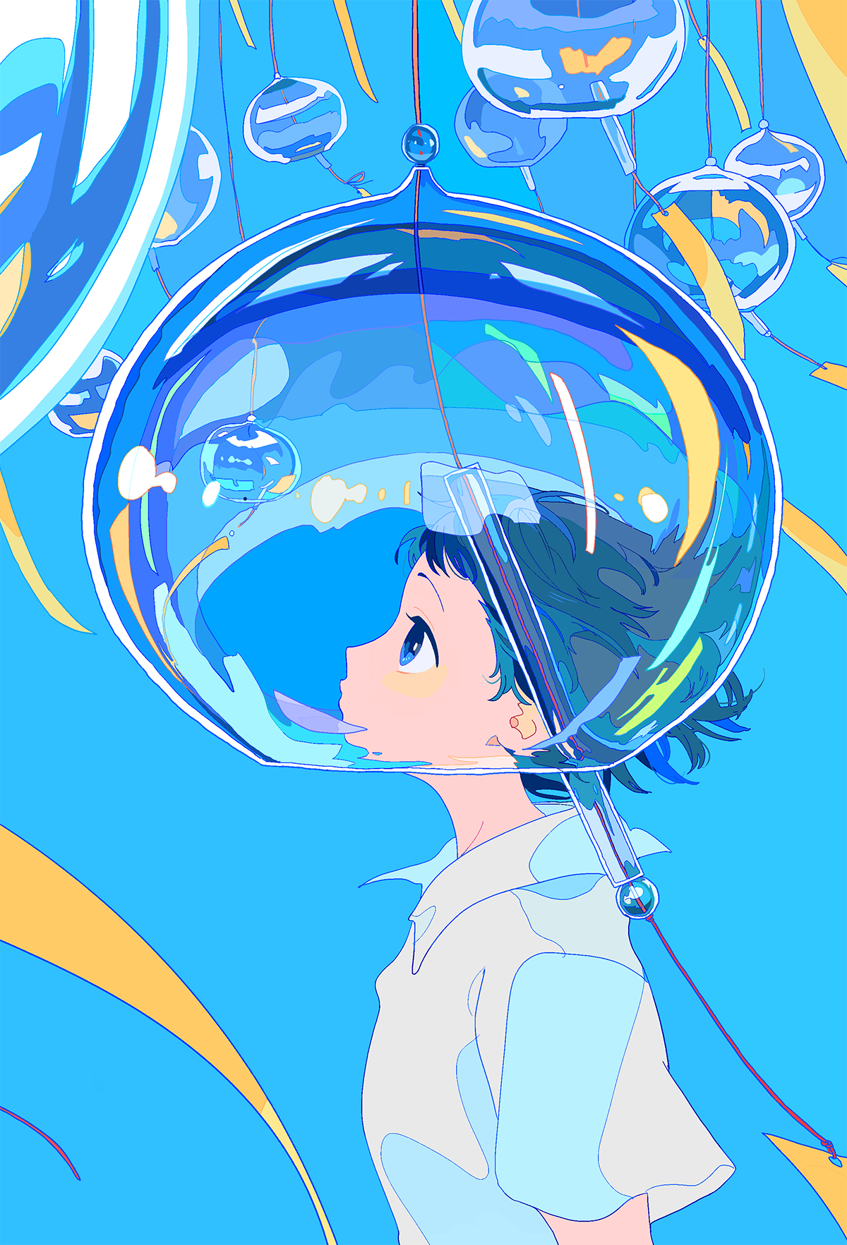 【P站插画推荐】当在浑浊里呆久了，连清澈的瞬间都会忘记，舒适的冰凉感，插画特辑 - P站美图-第14张