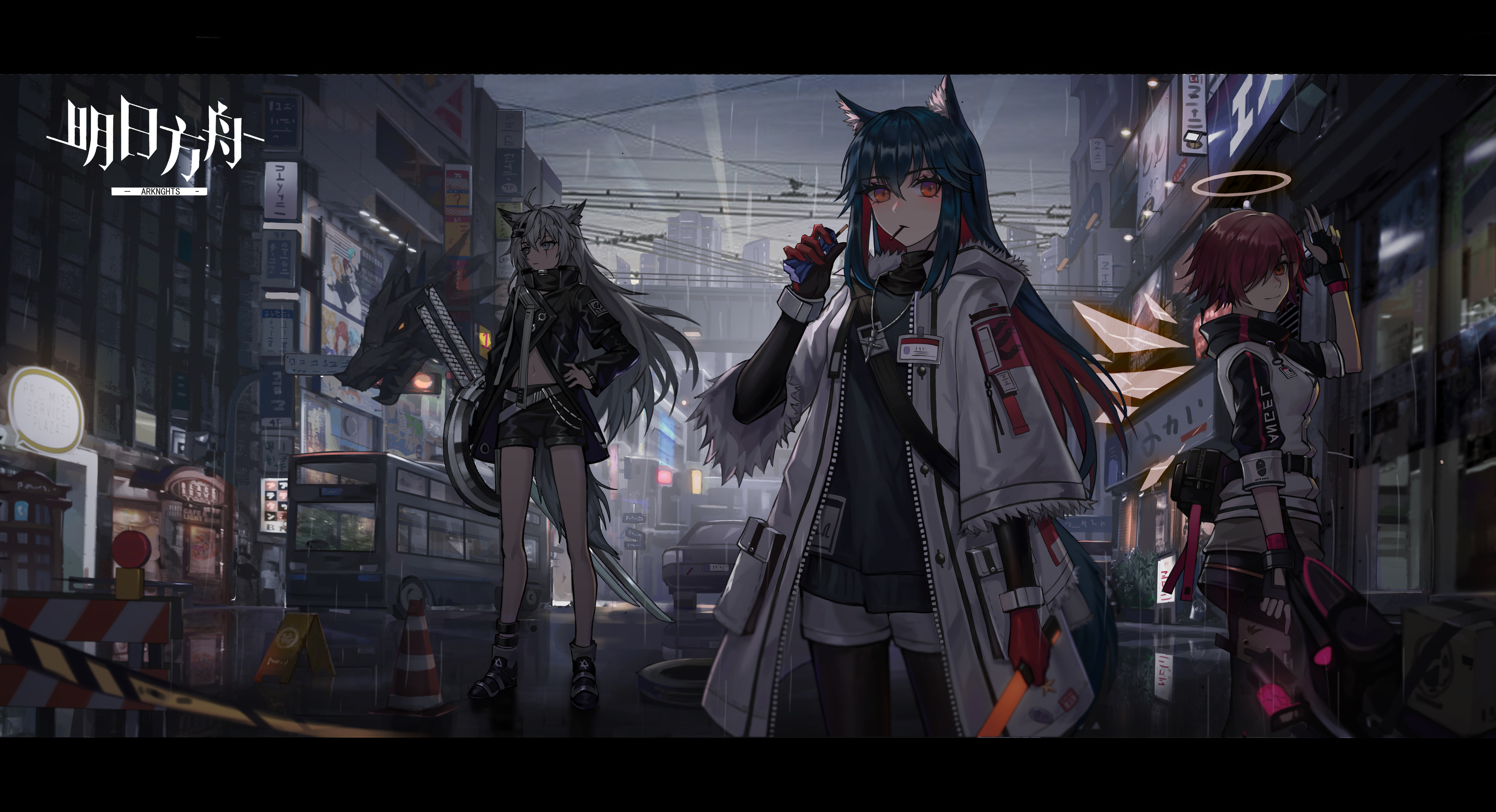 【P站插画推荐】沉默寡言的兽耳信使 明日方舟 德克萨斯同人插画特辑 P站美图-第13张