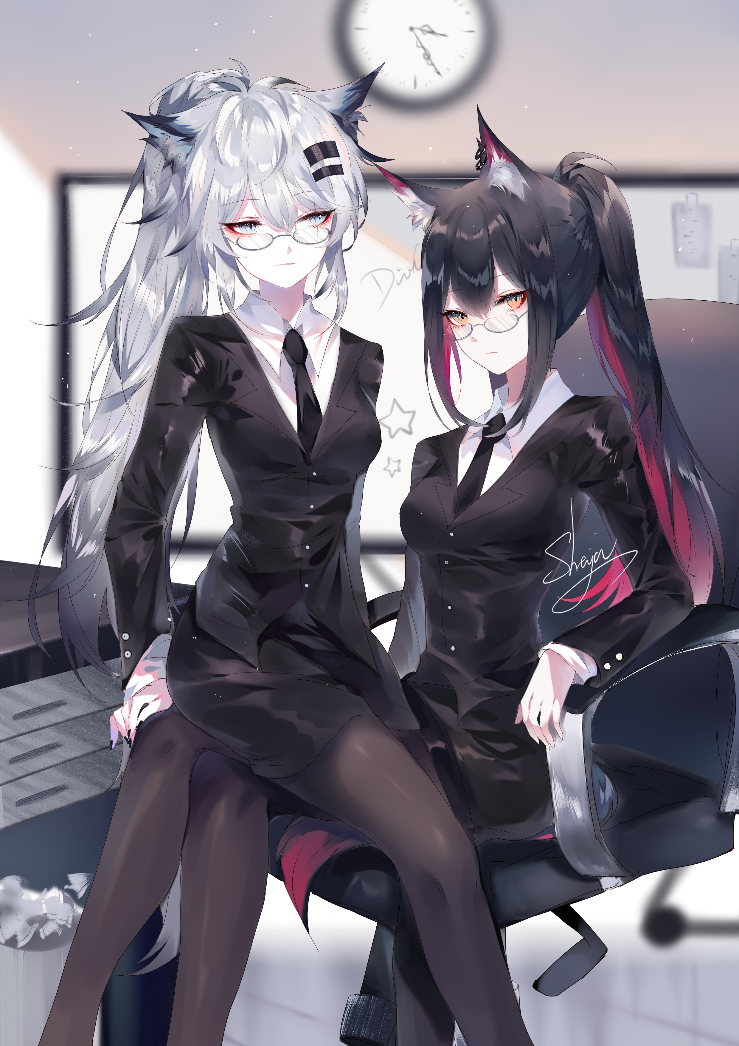 【P站插画推荐】沉默寡言的兽耳信使 明日方舟 德克萨斯同人插画特辑 P站美图-第14张