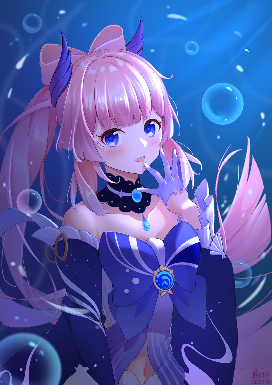 【P站美图】现人神巫女 原神 珊瑚宫心海特辑 P站美图-第3张
