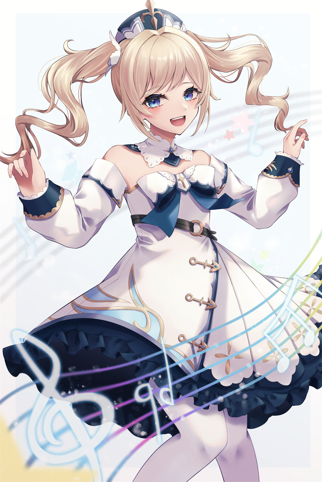 【P站画师】让我用水元素治疗你们的伤口吧~ 原神 芭芭拉同人插画特辑 P站美图-第5张