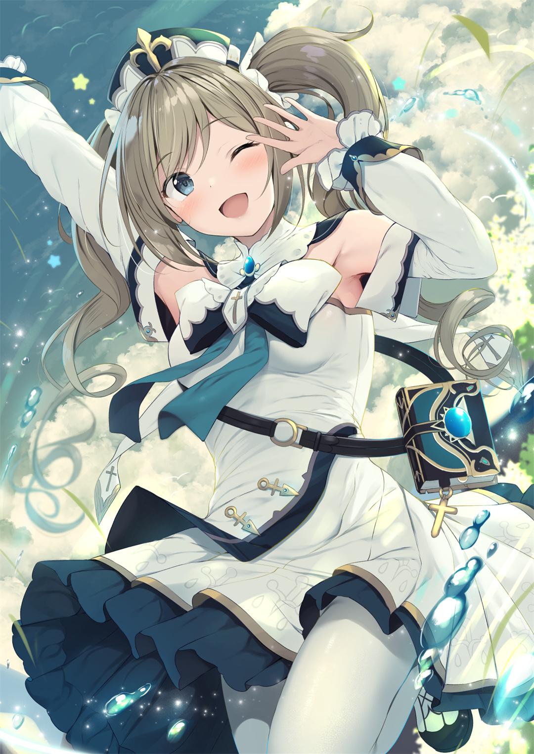 【P站画师】让我用水元素治疗你们的伤口吧~ 原神 芭芭拉同人插画特辑 P站美图-第10张