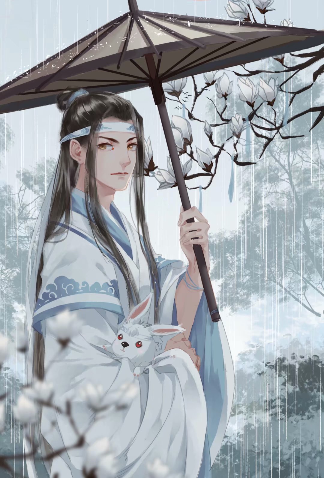 【P站插画】在此恭候夷陵老祖魏无羡 魔道祖师 蓝忘机 古风美少年插画特辑 P站美图-第8张